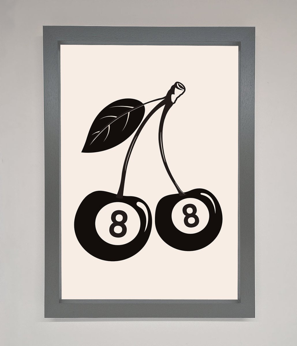 8 Ball Cherries Framed Wall Art - Zestio