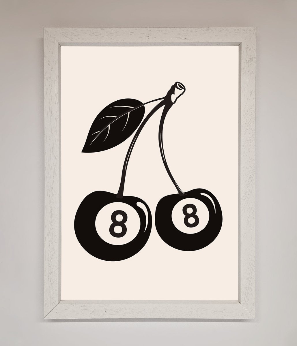 8 Ball Cherries Framed Wall Art - Zestio