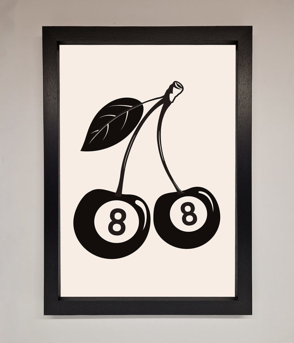 8 Ball Cherries Framed Wall Art - Zestio