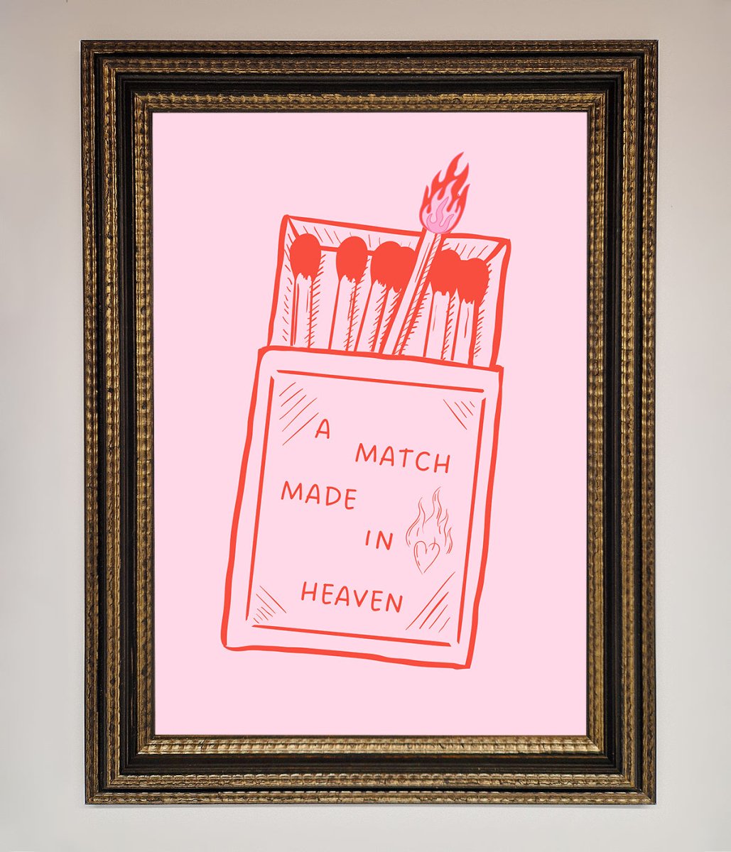 A Match Made In Heaven Framed Wall Art - Zestio
