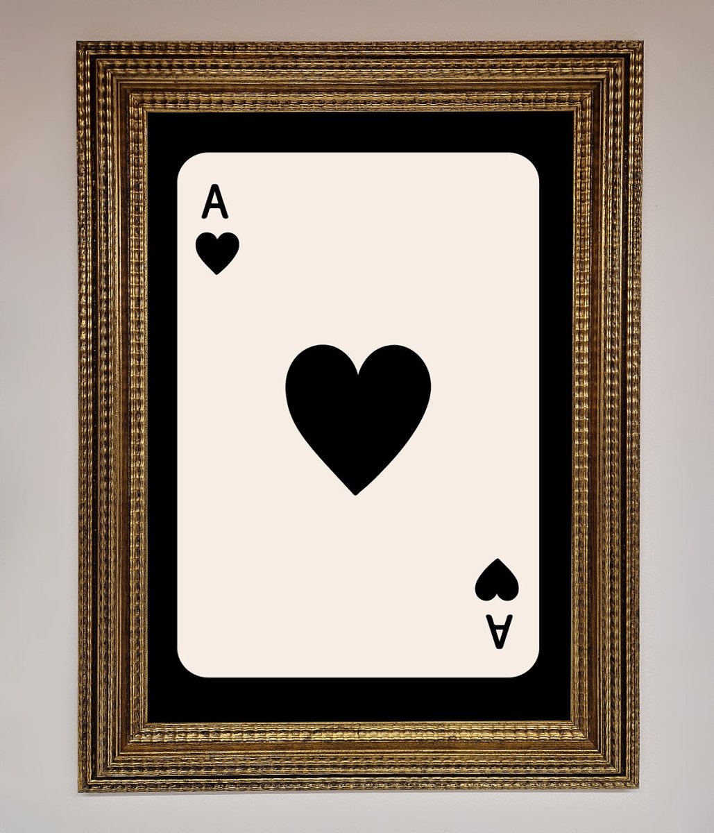 Ace Of Hearts Framed Poster - Zestio