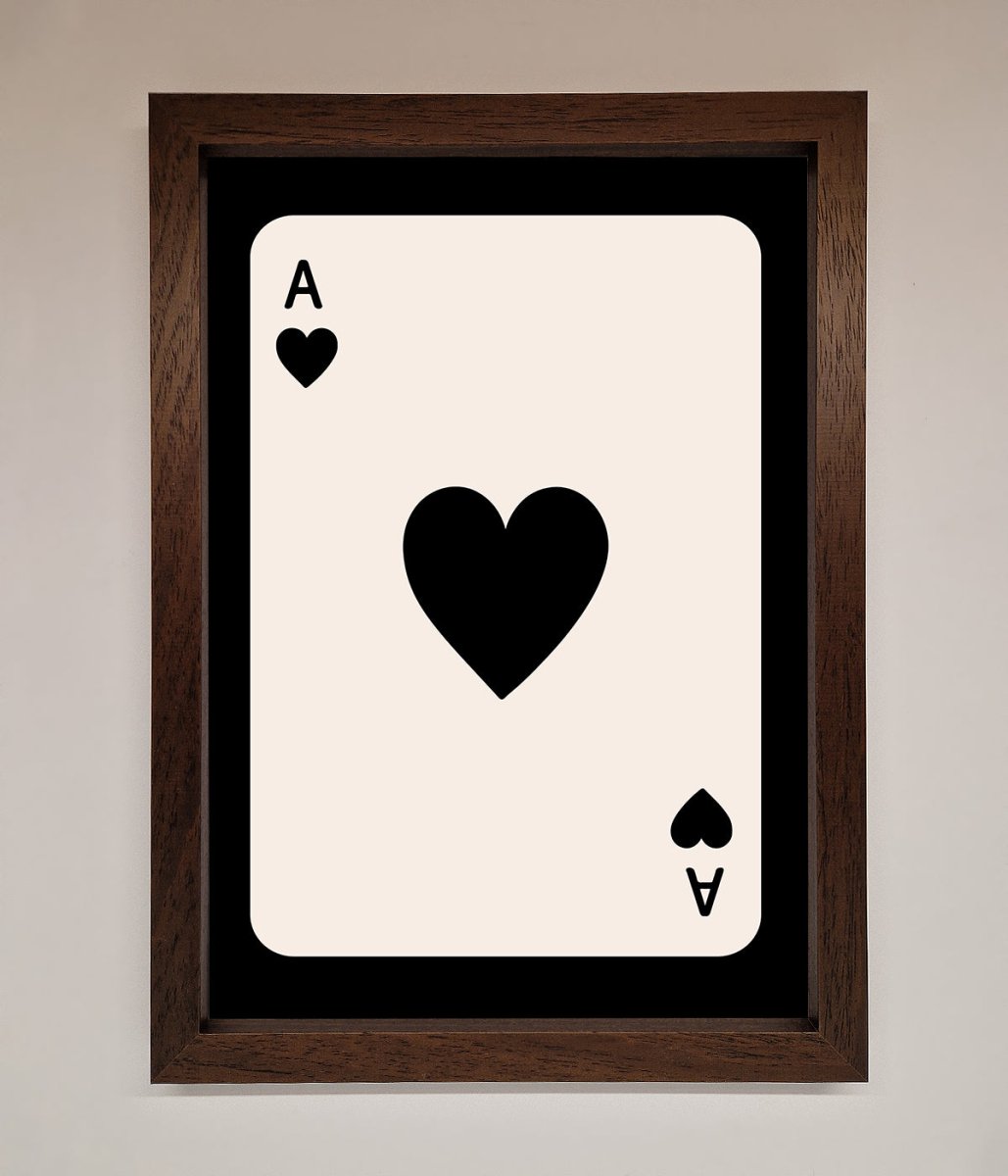 Ace Of Hearts Framed Poster - Zestio