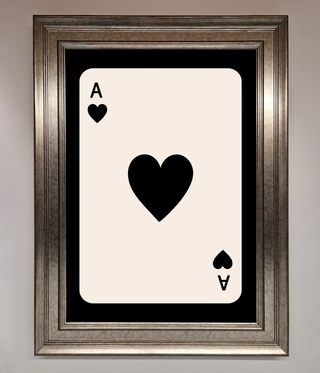 Ace Of Hearts Framed Poster - Zestio