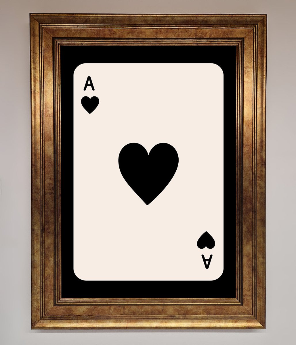 Ace Of Hearts Framed Poster - Zestio