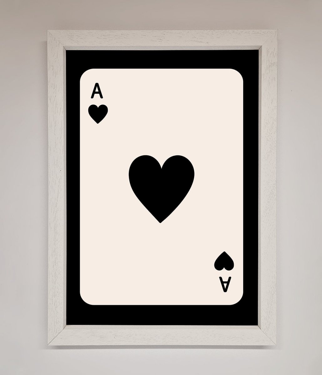 Ace Of Hearts Framed Poster - Zestio