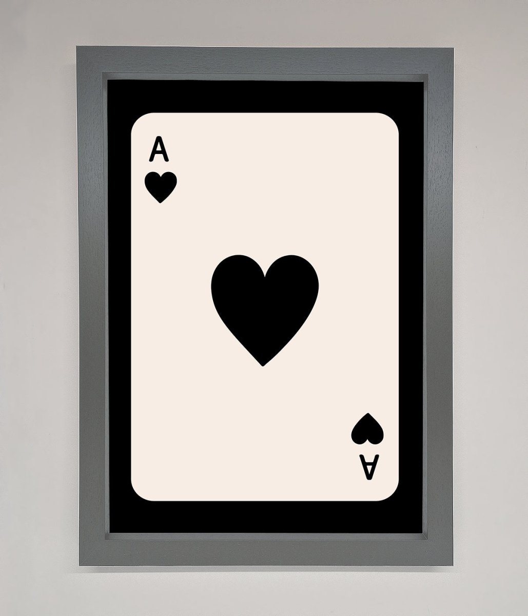 Ace Of Hearts Framed Poster - Zestio
