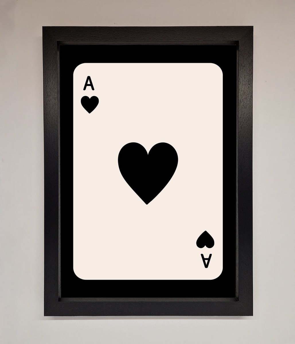 Ace Of Hearts Framed Poster - Zestio
