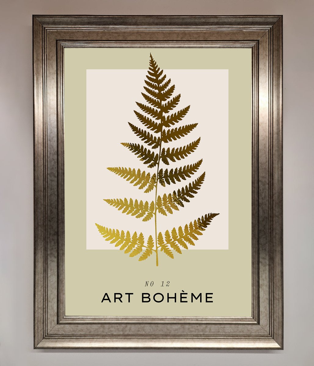 Art Boheme Leaf Foil Print - Zestio
