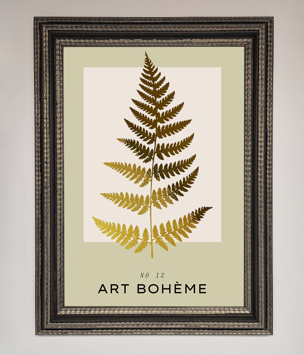 Art Boheme Leaf Foil Print - Zestio