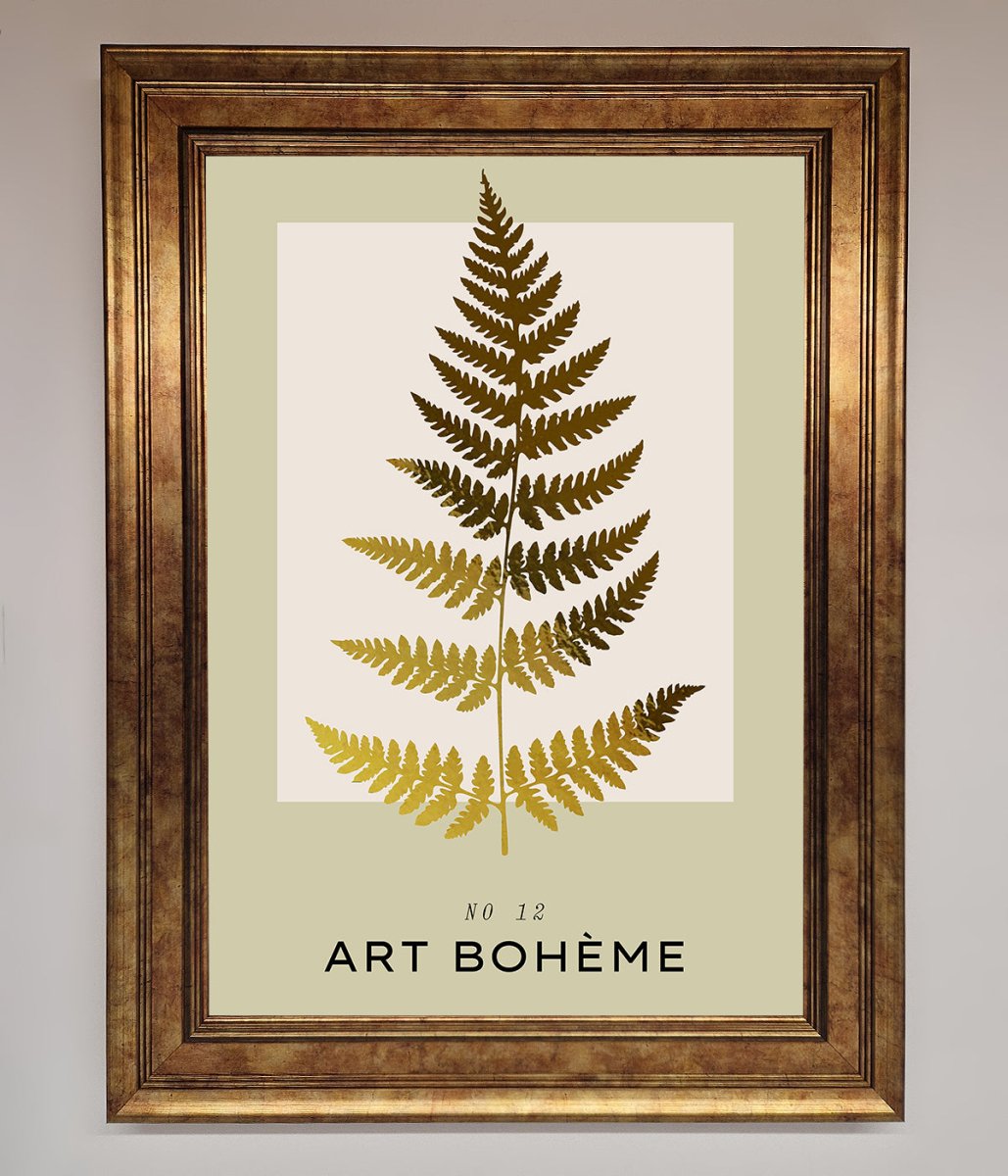 Art Boheme Leaf Foil Print - Zestio