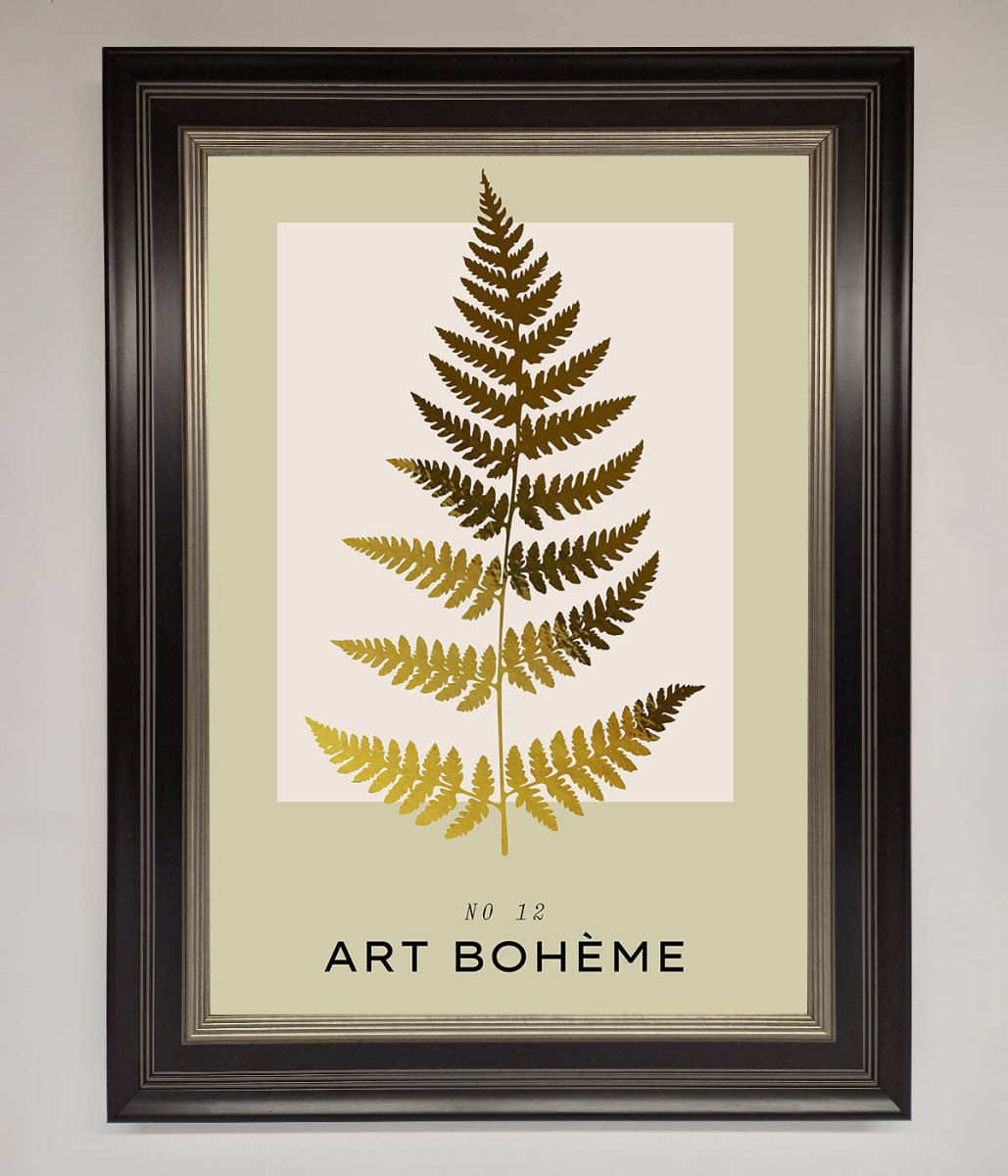 Art Boheme Leaf Foil Print - Zestio