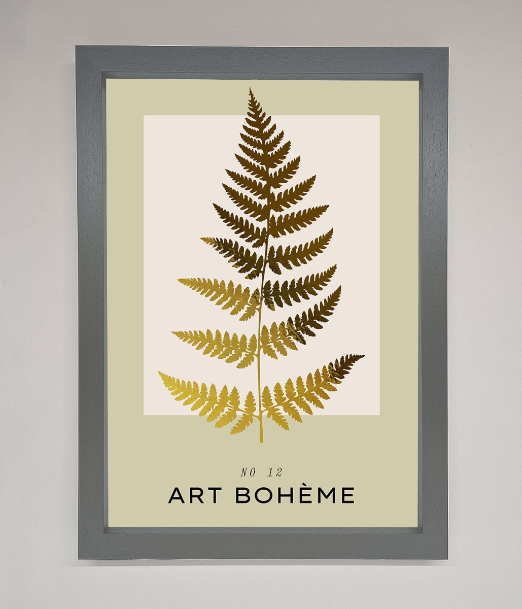 Art Boheme Leaf Foil Print - Zestio