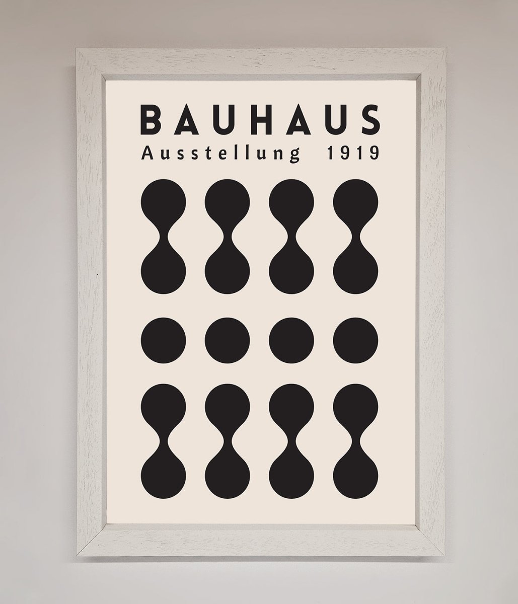 Bauhaus Black 1919 Framed Wall Art - Zestio