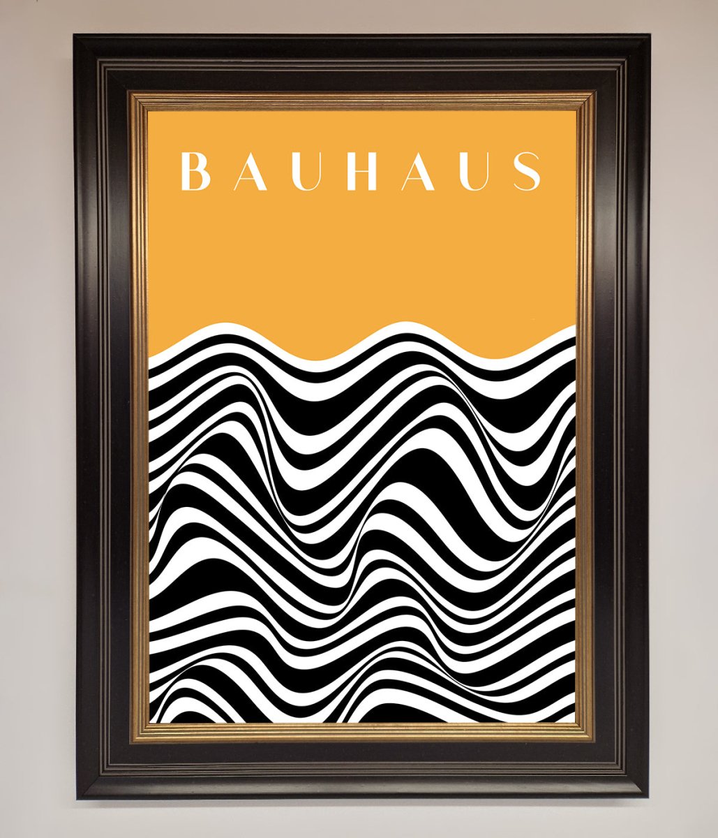 Bauhaus Yellow Framed Poster - Zestio