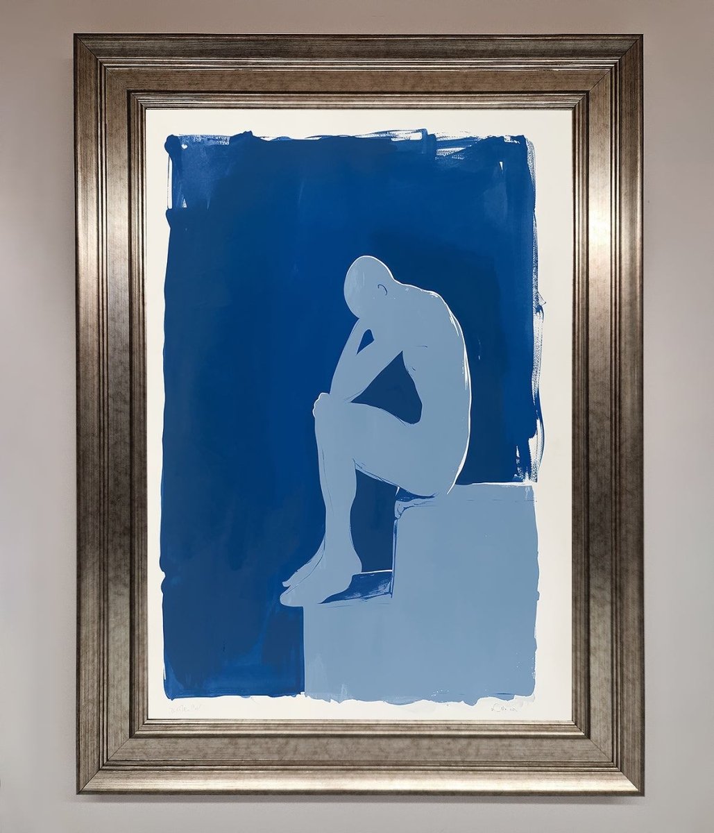 Blues Thinking Framed Print - Zestio