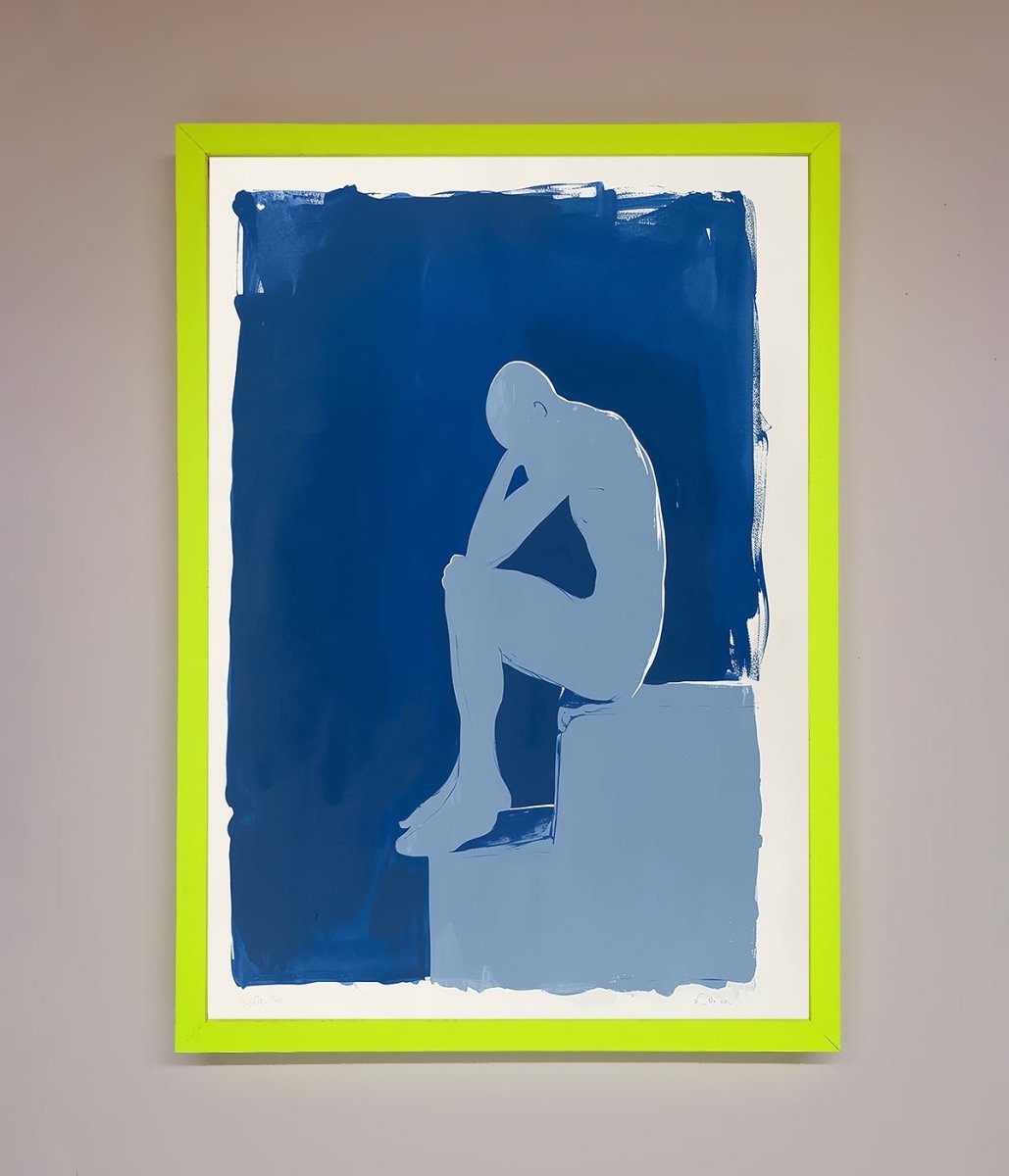 Blues Thinking Framed Print - Zestio