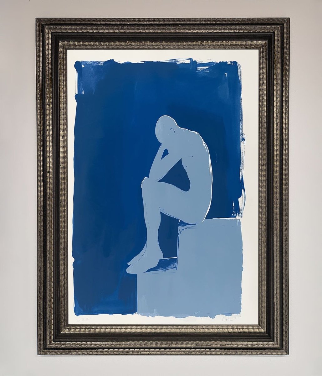 Blues Thinking Framed Print - Zestio