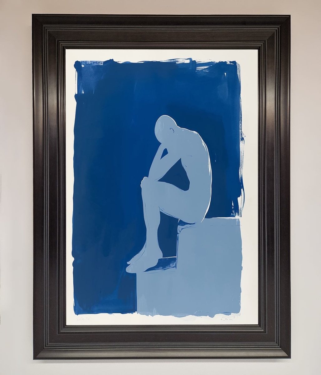 Blues Thinking Framed Print - Zestio