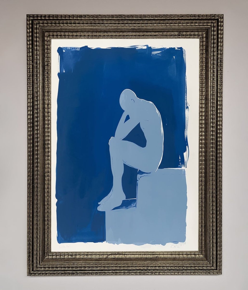 Blues Thinking Framed Print - Zestio