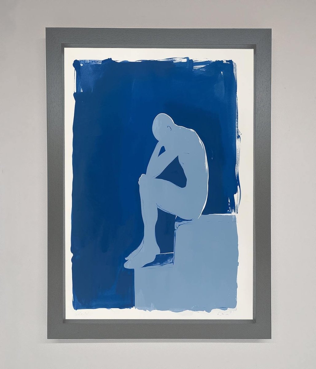 Blues Thinking Framed Print - Zestio