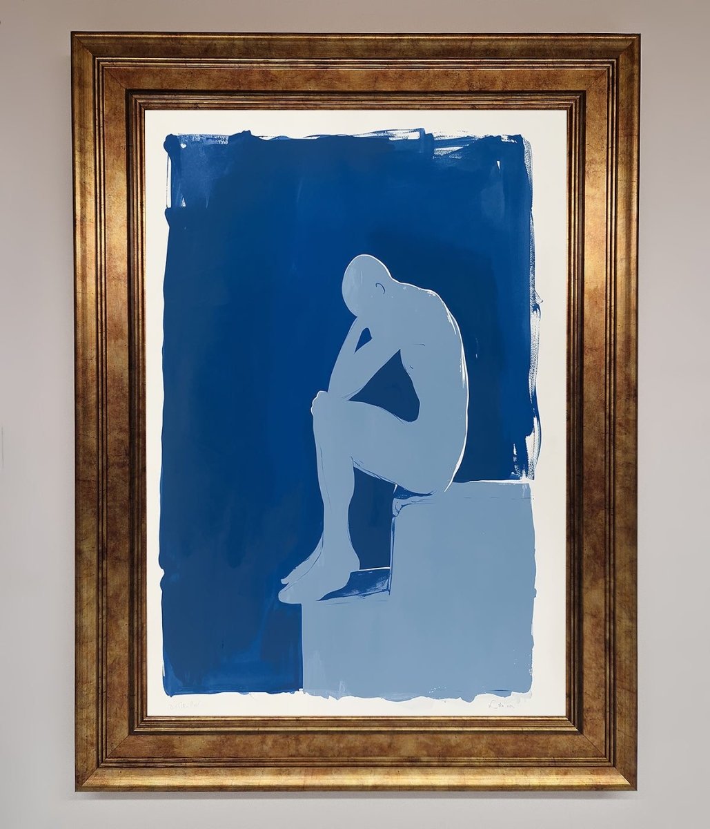 Blues Thinking Framed Print - Zestio