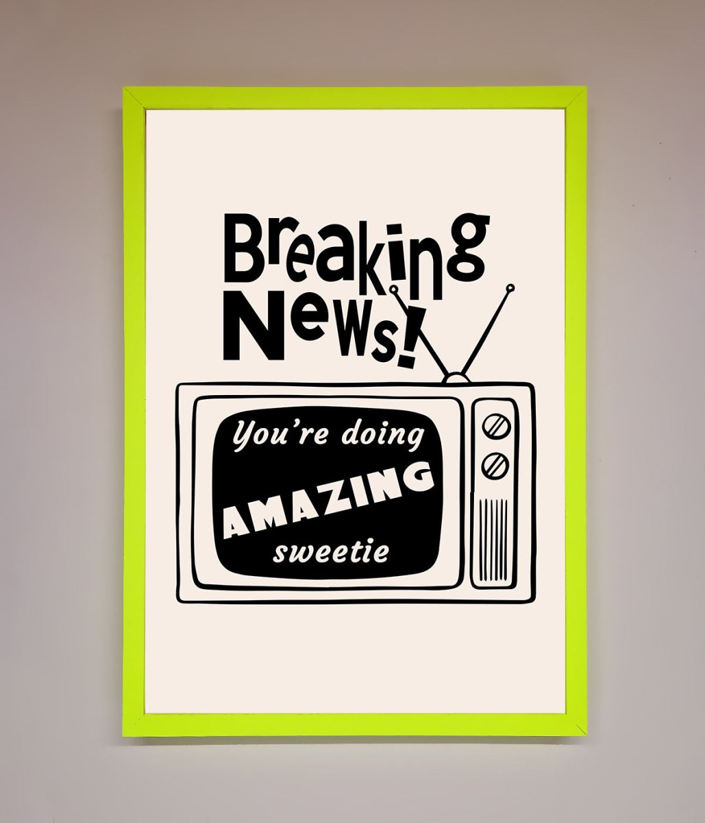 Breaking News Framed Poster - Zestio