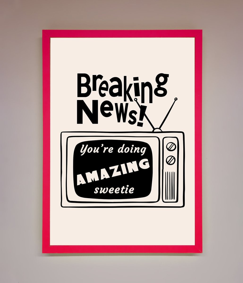 Breaking News Framed Poster - Zestio
