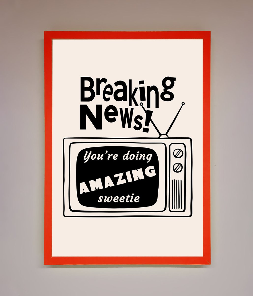 Breaking News Framed Poster - Zestio