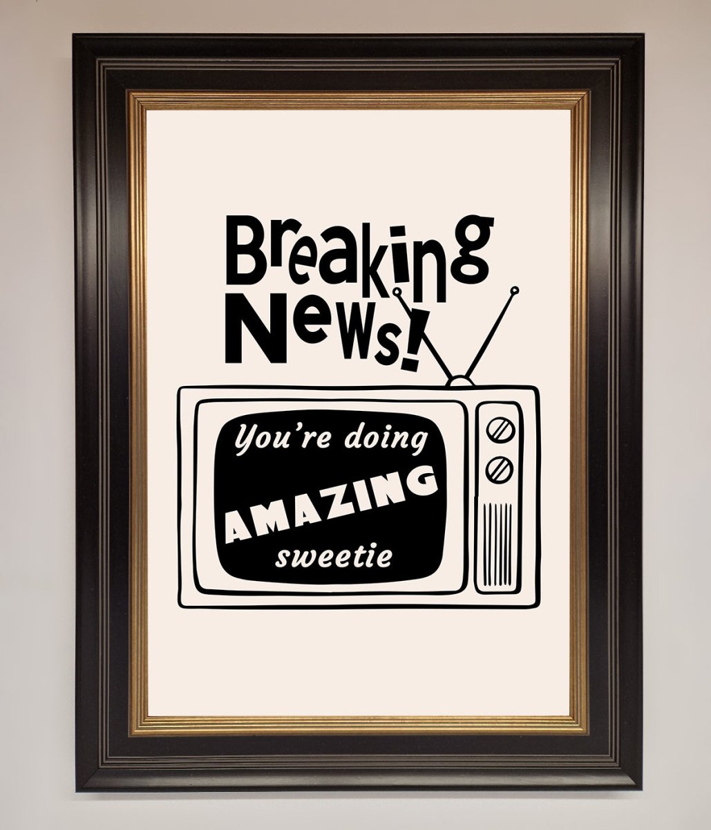 Breaking News Framed Poster - Zestio