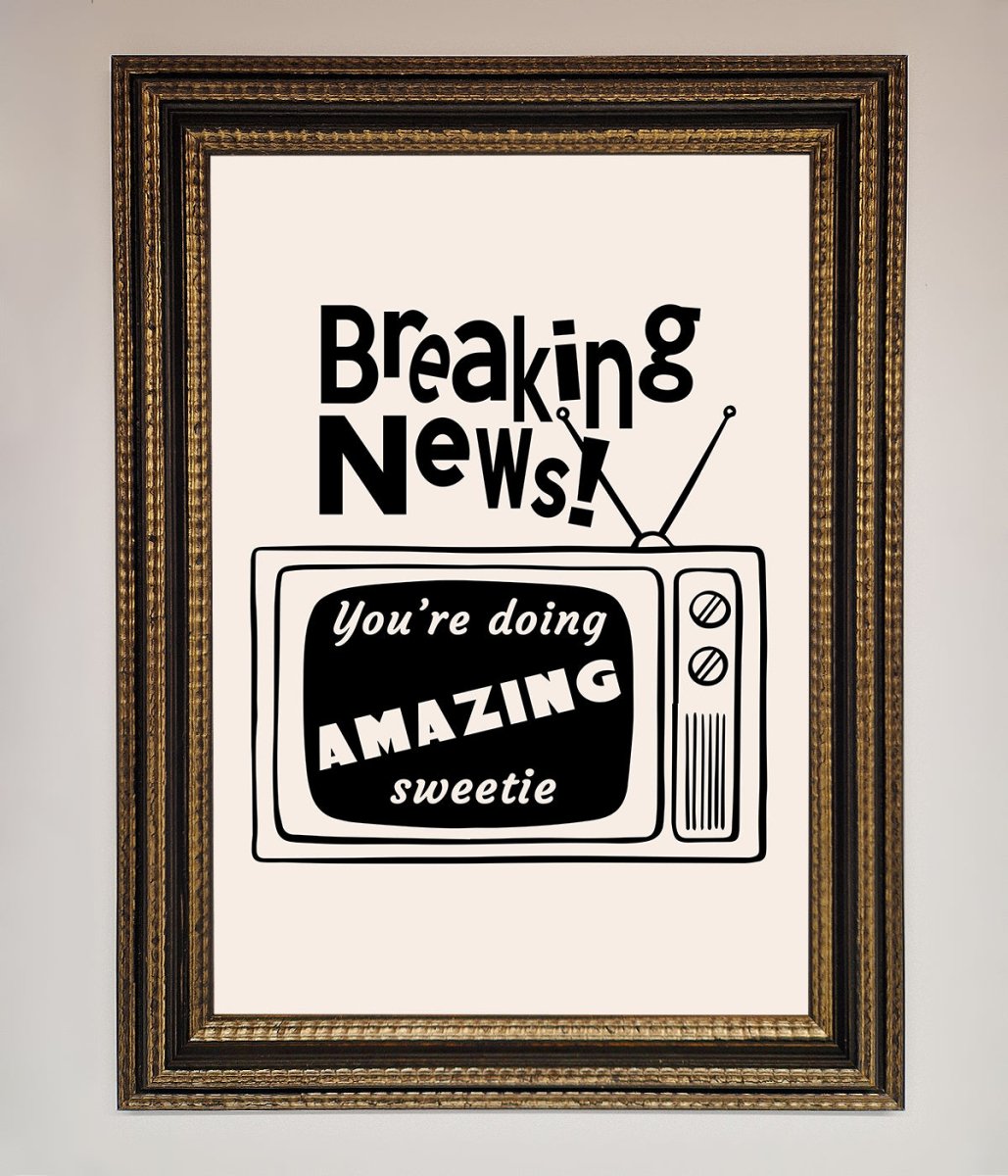 Breaking News Framed Poster - Zestio