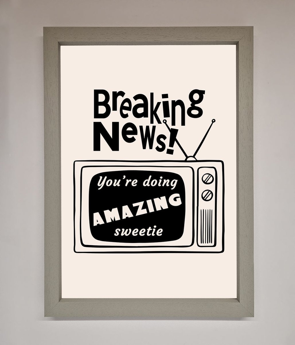 Breaking News Framed Poster - Zestio