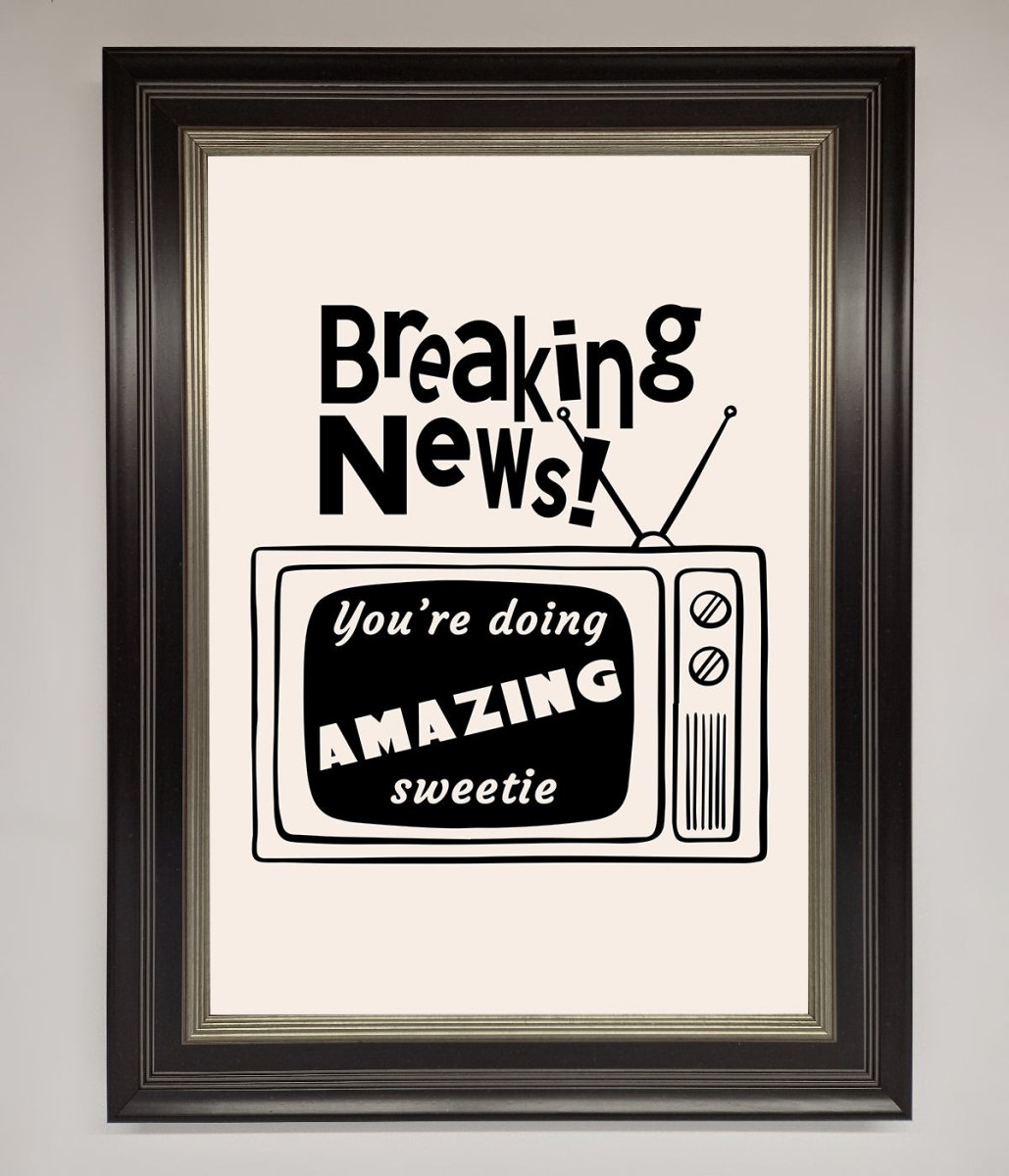 Breaking News Framed Poster - Zestio