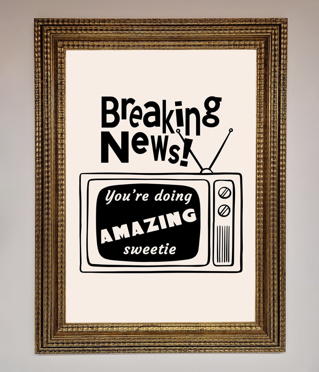 Breaking News Framed Poster - Zestio