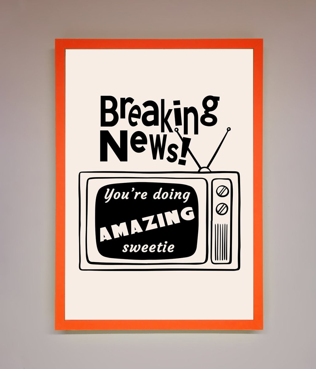 Breaking News Framed Poster - Zestio