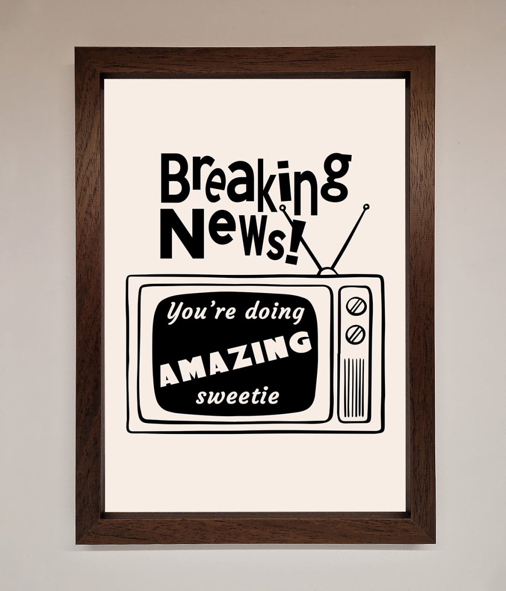 Breaking News Framed Poster - Zestio