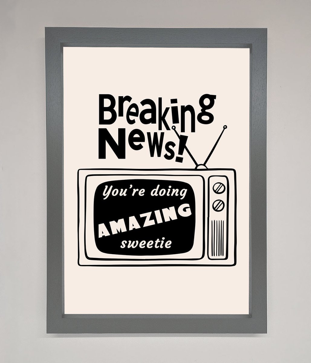 Breaking News Framed Poster - Zestio