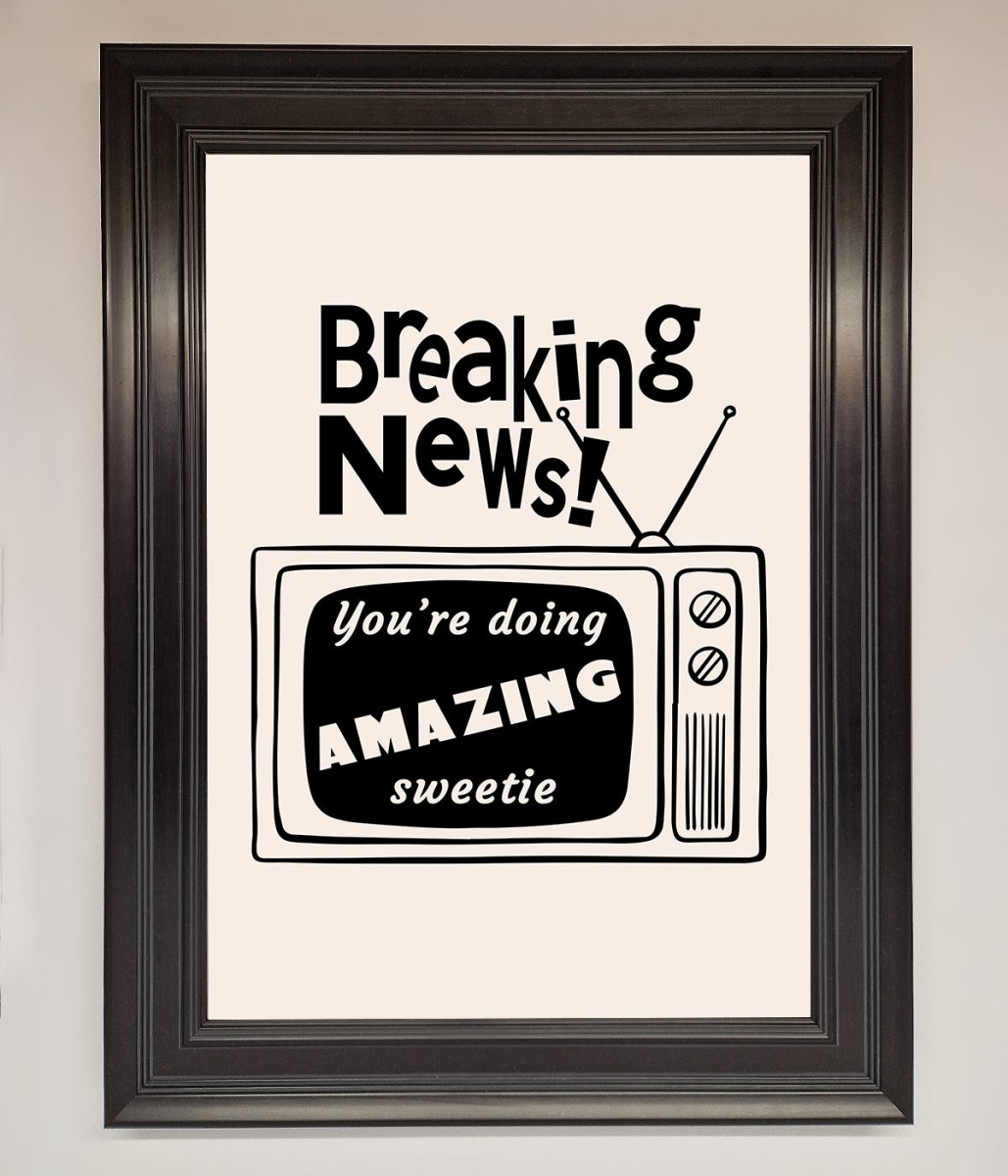 Breaking News Framed Poster - Zestio