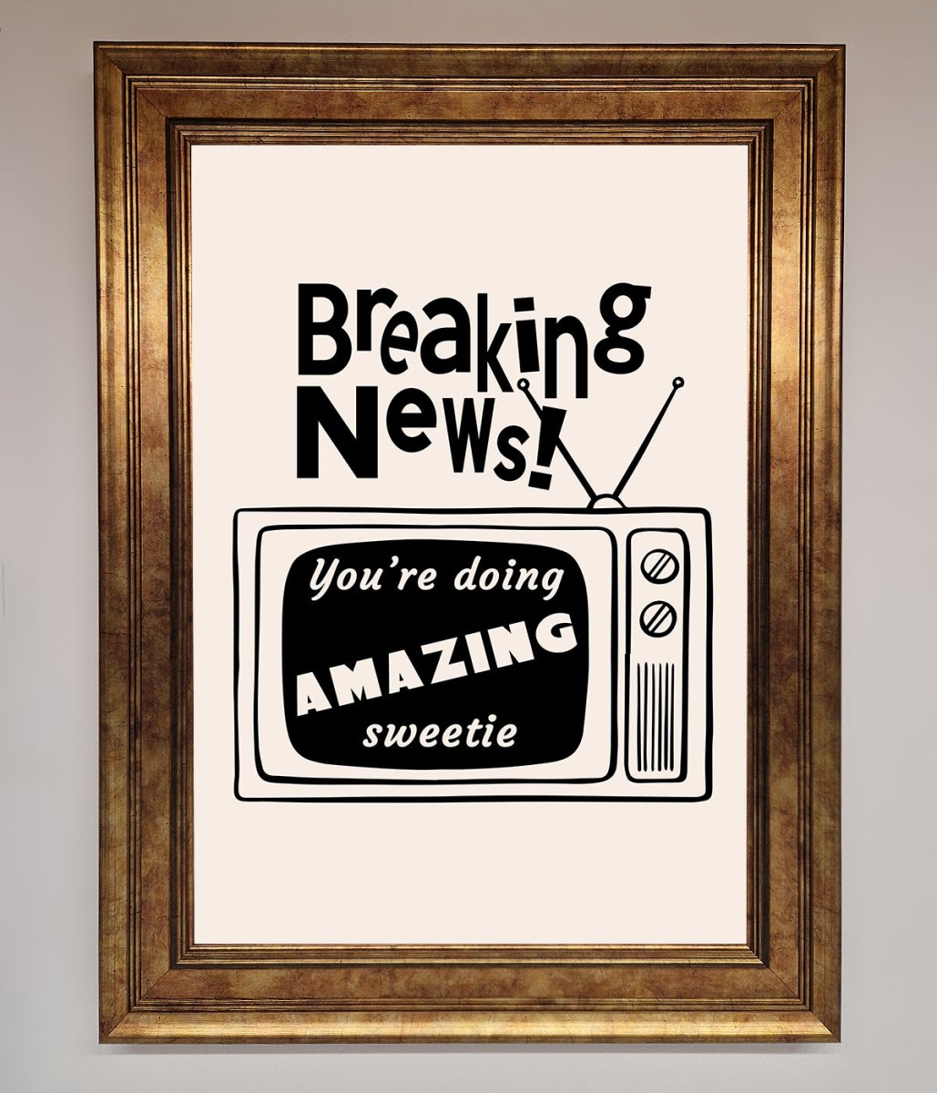 Breaking News Framed Poster - Zestio