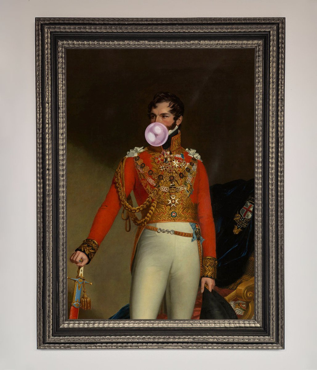 Bubble Gum Admiral Framed Wall Art - Zestio