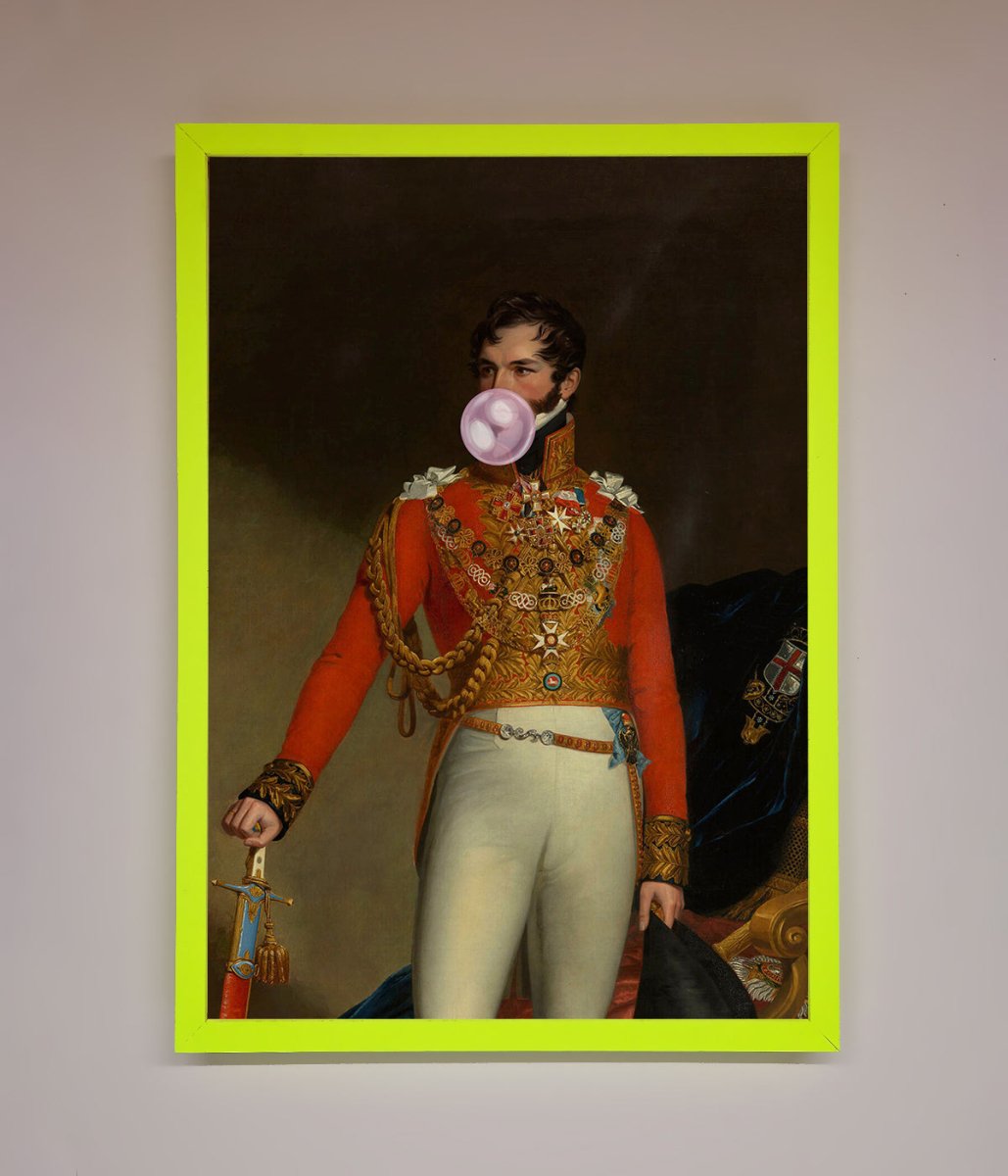 Bubble Gum Admiral Framed Wall Art - Zestio