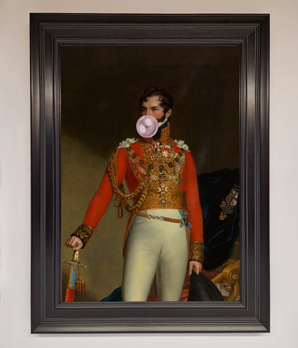 Bubble Gum Admiral Framed Wall Art - Zestio