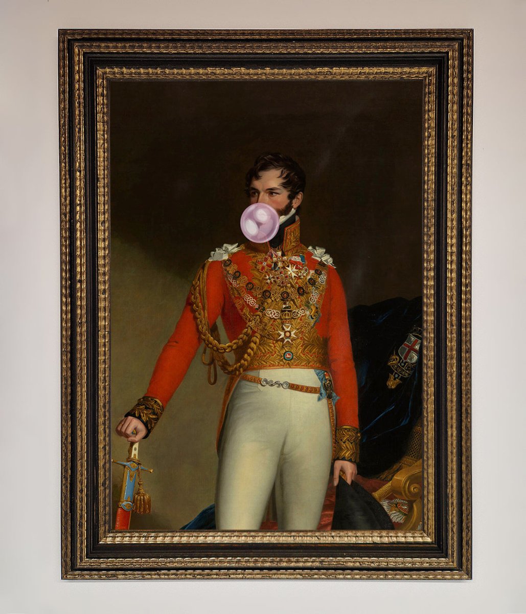 Bubble Gum Admiral Framed Wall Art - Zestio