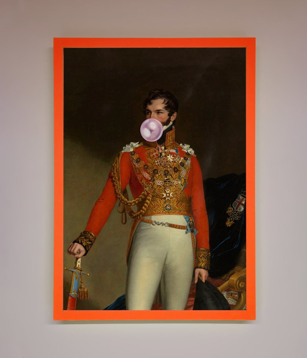 Bubble Gum Admiral Framed Wall Art - Zestio