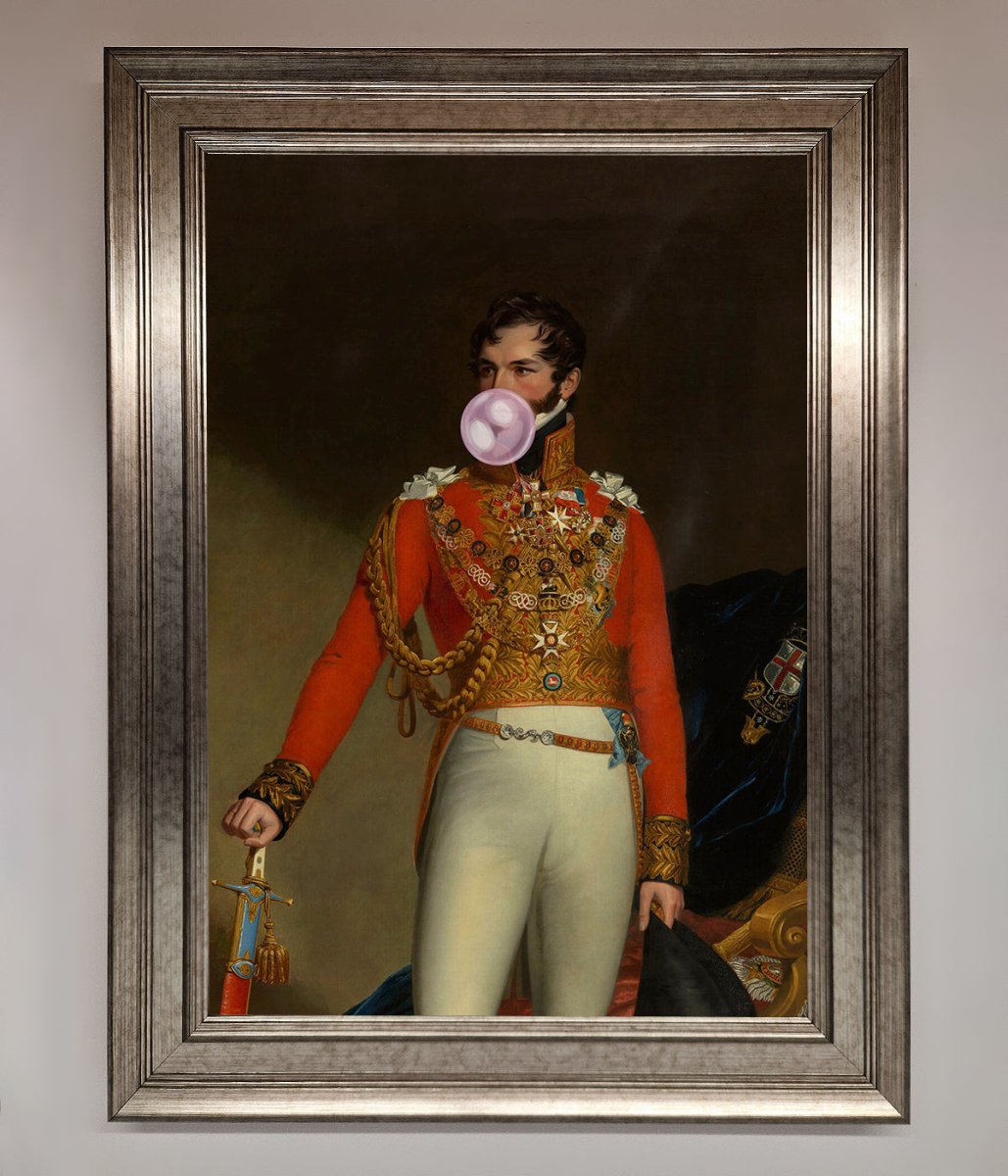 Bubble Gum Admiral Framed Wall Art - Zestio