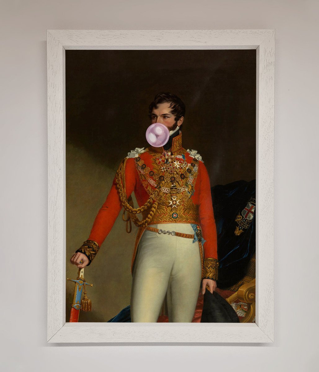 Bubble Gum Admiral Framed Wall Art - Zestio