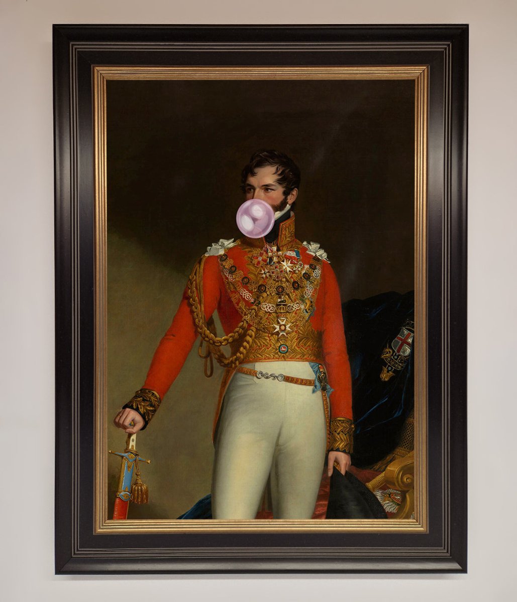 Bubble Gum Admiral Framed Wall Art - Zestio