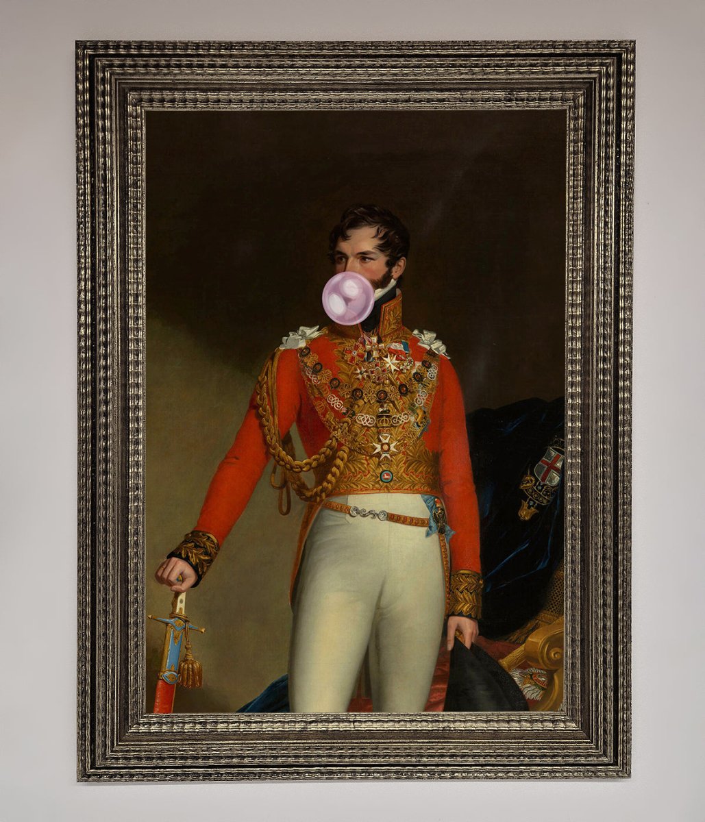 Bubble Gum Admiral Framed Wall Art - Zestio