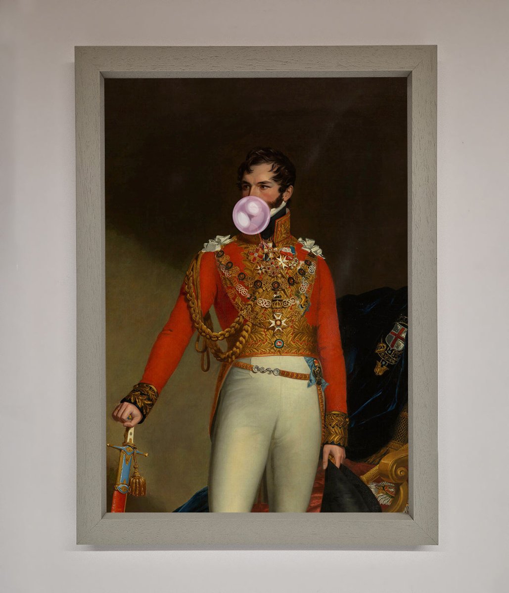 Bubble Gum Admiral Framed Wall Art - Zestio