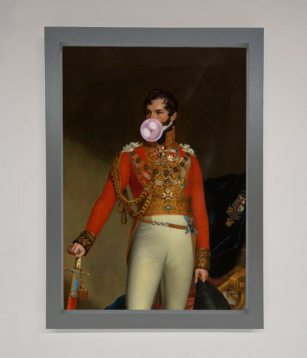 Bubble Gum Admiral Framed Wall Art - Zestio