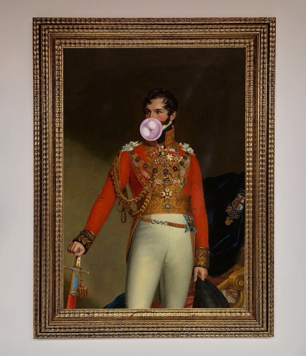 Bubble Gum Admiral Framed Wall Art - Zestio